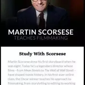 Martin Scorsese teaches filmmaking masterclass