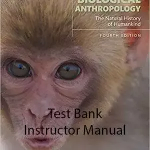 Biological Anthropology: The Natural History of Humankind (4th Edition) - Test Bank + IM
