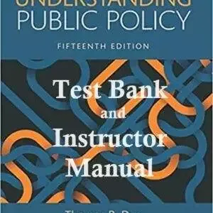 Understanding Public Policy (15th Edition) - Test Bank + IM
